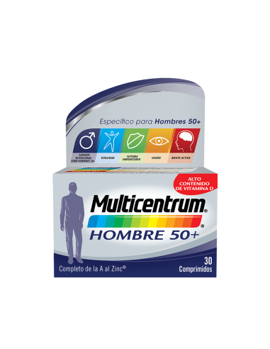 Multicentrum hombre 50+ 30 comprimidos