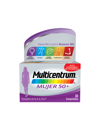 Multicentrum mujer 50+ 30 comprimidos