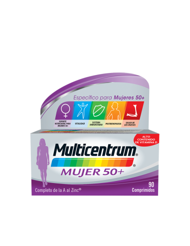 Multicentrum mujer 50+ 60 comprimidos