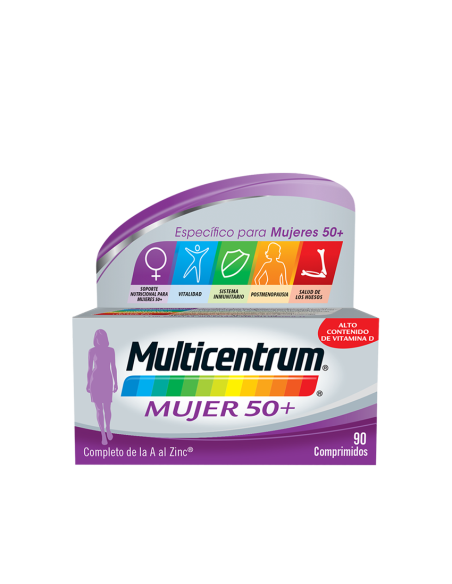 Multicentrum mujer 50+ 90 comprimidos