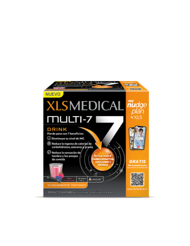 XLS medical multi 7 drink 60 sobres sabor frutos rojos