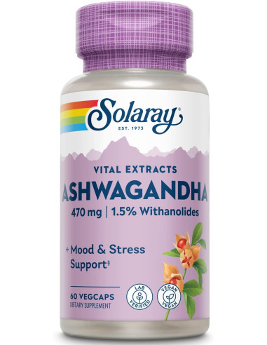 Solaray Ashwagandha 60 cápsulas