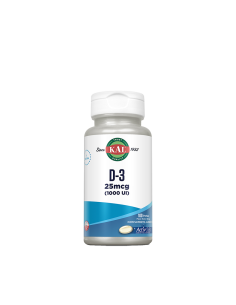 Kal vitamina D3 25mcg (1000 UI) 100 perlas