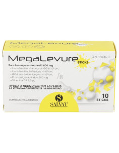 Megalevure 10 sticks sabor plátano