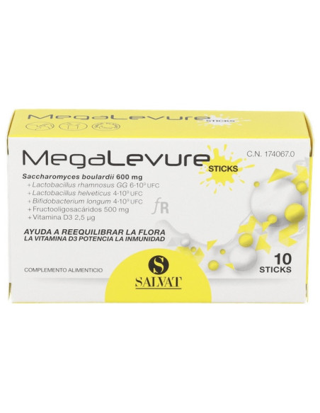 Megalevure 10 sticks sabor plátano