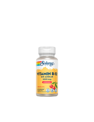 Solaray vitamina B12 2000 mg 90 comprimidos sublinguales